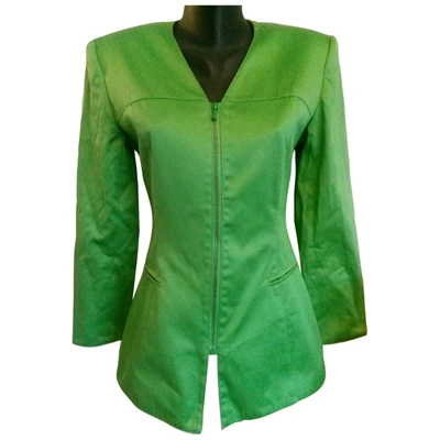 Pre-owned Marc Cain Short Vest In Green