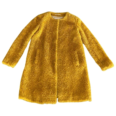Pre-owned Mauro Grifoni Coat In Yellow