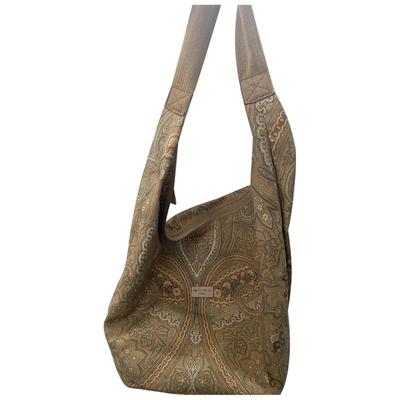 Pre-owned Etro Cloth Handbag In Beige
