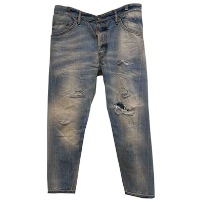 Pre-owned Dsquared2 Blue Cotton Jeans