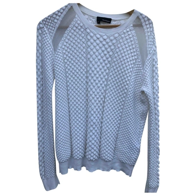 Pre-owned The Kooples White Synthetic Knitwear