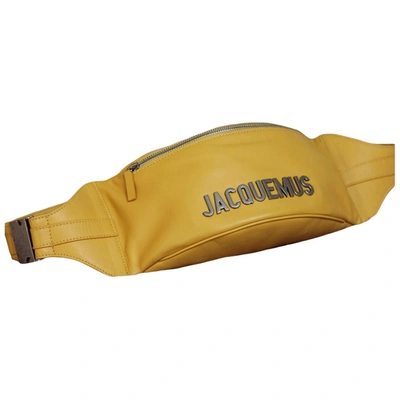 Pre-owned Jacquemus Le Gadjo Leather Bag In Yellow