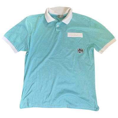 Pre-owned Dior Polo Shirt In Turquoise