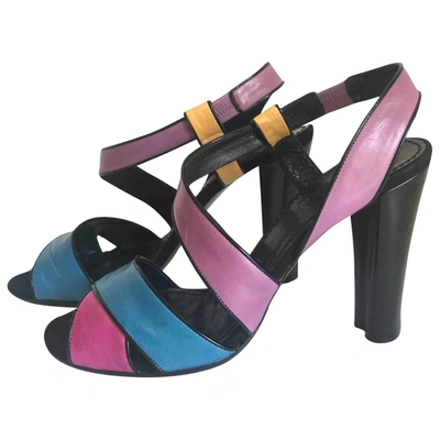 Pre-owned Marc Jacobs Leather Sandals In Multicolour