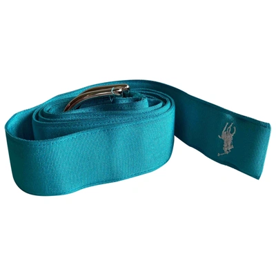 Pre-owned Ralph Lauren Blue Cloth Belt