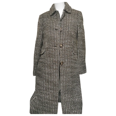 Pre-owned Bogner Wool Coat In Brown