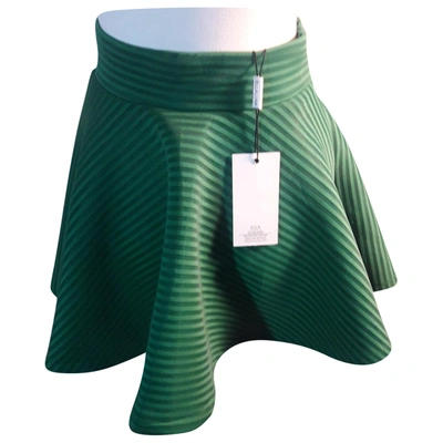 Pre-owned Ella Luna Mini Skirt In Green