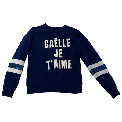 Pre-owned Gaelle Paris Blue Cotton Top