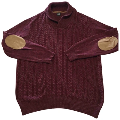 Pre-owned Pedro Del Hierro Wool Pull In Burgundy