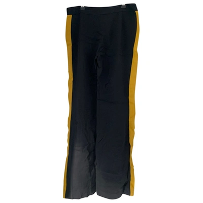 Pre-owned N°21 Straight Trousers In Black