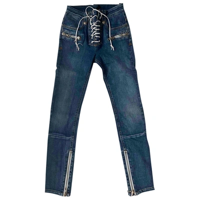 Pre-owned Ben Taverniti Unravel Project Blue Denim - Jeans Jeans