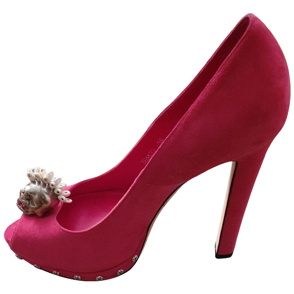 alexander mcqueen pink heels
