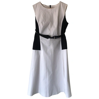 Pre-owned Max Mara Mid-length Dress In White