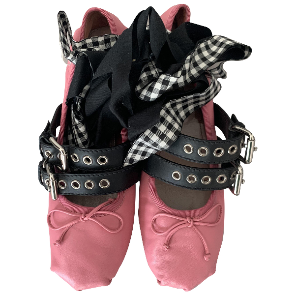 miu miu pink ballet flats