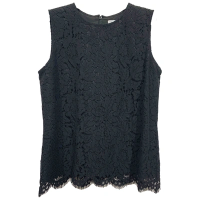 Pre-owned Calvin Klein Lace Vest In Black
