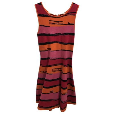 Pre-owned Issa Wool Mini Dress In Multicolour