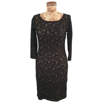 Pre-owned Guess Mid-length Dress In Black