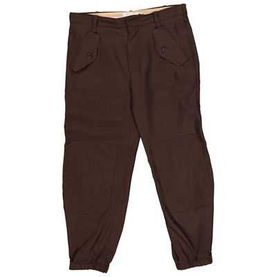 Pre-owned Chloé Trousers In Brown