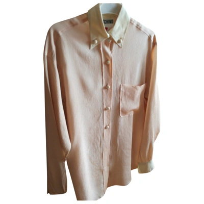 Pre-owned Moschino Silk Shirt In Pink
