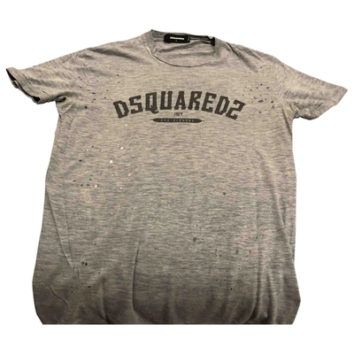 Pre-owned Dsquared2 Grey Cotton T-shirt