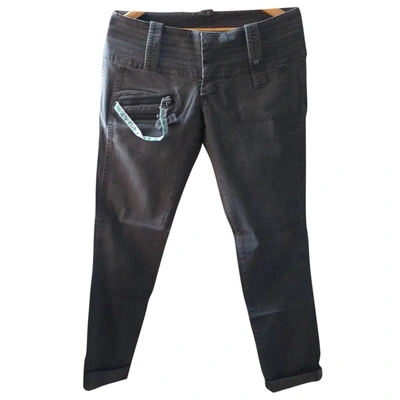 Pre-owned Diesel Slim Pants In Anthracite
