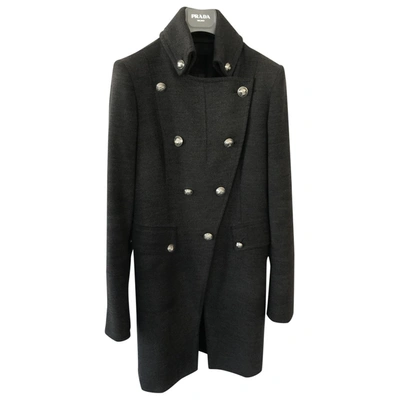 Pre-owned Pinko Coat In Anthracite