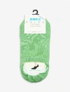 Falke Cool Kick Anti-slip Stretch-woven Ankle Socks In 7236 Green Flash