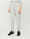 Adam Selman Sport Logo-detail Jersey Jogging Bottoms In Heather+grey