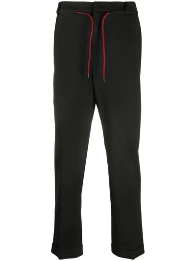 Mcq By Alexander Mcqueen Tailored Wool Blend Jogging Trousers In Black