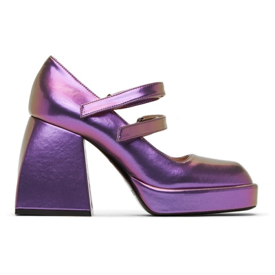 Nodaleto Bulla Babies 95mm Heel Pumps In Purple