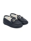 Gucci Babies' Kids Jordaan Loafers In Blue