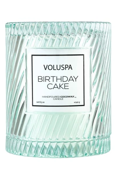 Voluspa Macaron Icon Cloche Cover Candle, 8.5 oz In Birthday Cake