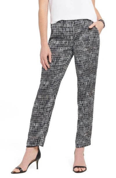 Nic + Zoe Dotted Lines Pants In Black Multi
