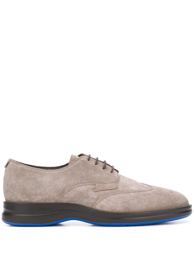 Harrys Of London Balance Suede Lace-up Shoes In Grey