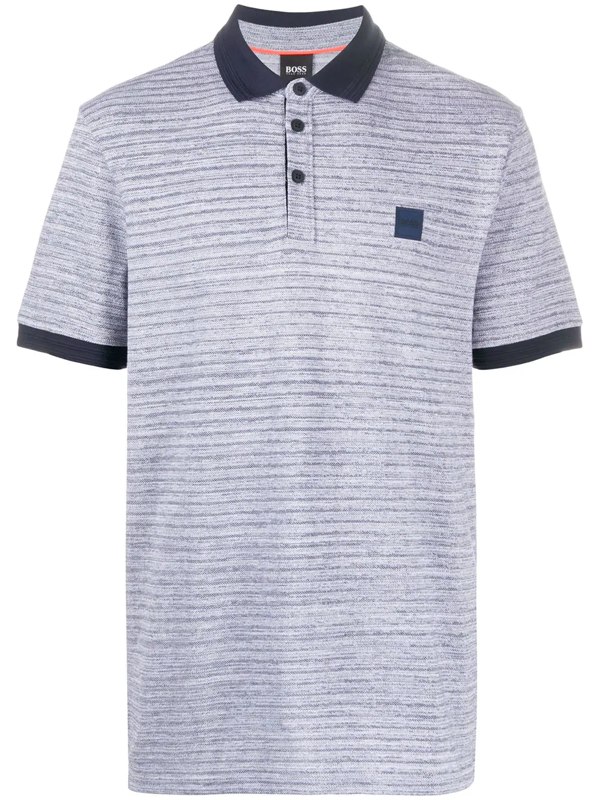 hugo boss striped polo shirt