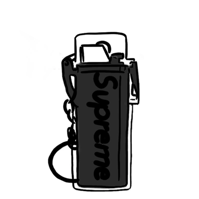 Pre-owned Supreme Waterproof Lighter Case Keychain Smoke | ModeSens