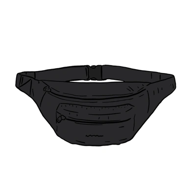 Pre-owned Supreme  Barbour Waxed Cotton Waist Bag Black