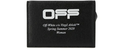 Off-white Off Card Holder In Black White