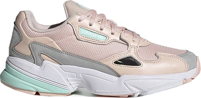 Pre-owned Adidas Originals Adidas Falcon Icey Pink Clear Mint (women's) In Icey Pink/clear Mint/grey Two