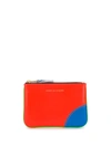 Comme Des Garçons Colour-block Logo Wallet In Multi