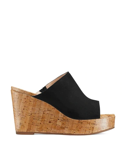 stuart weitzman black wedges