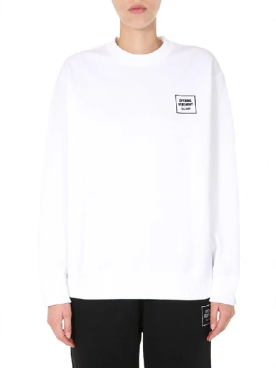 Opening Ceremony Shrunken Mini Box Logo Sweatshirt In White