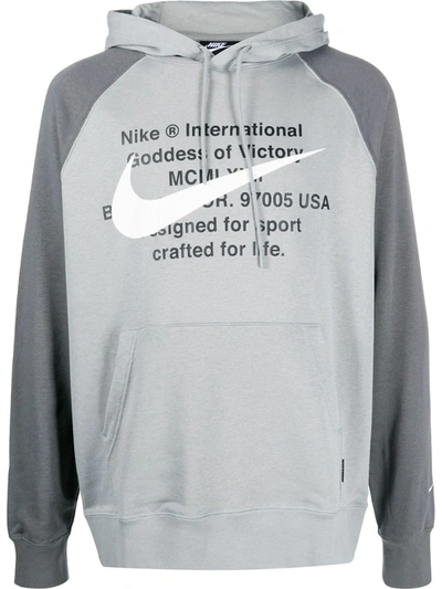 Nike Sportswear Swoosh Men's Pullover Hoodie In Grey