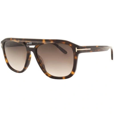 Tom Ford Ft0776 Dark Havana Sunglasses In Brown