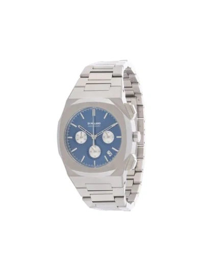 D1 Milano Chronograph 41.5mm Watch In Silver