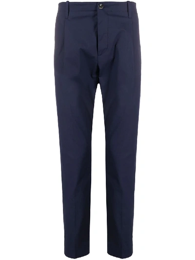 Nine In The Morning Straight-leg Tailored Trousers In Blue