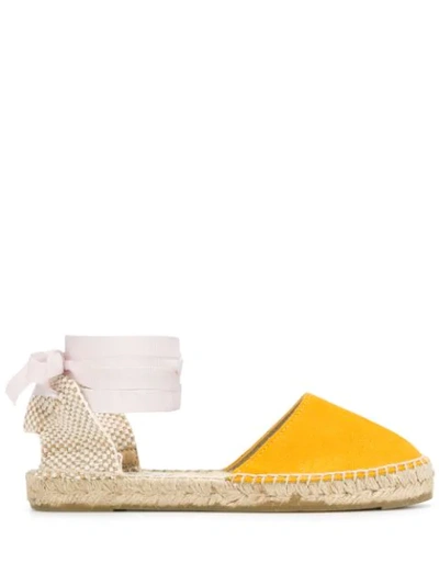 Manebi Hamptons Flat Espadrilles In Yellow