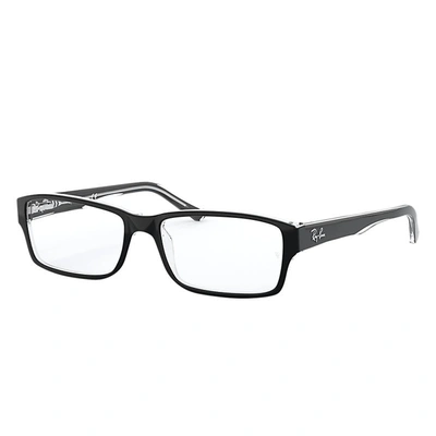 Ray Ban Rb5169 Eyeglasses Black Frame Clear Lenses 52-16