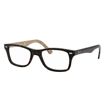 Ray Ban Rb5228 Eyeglasses Tortoise Frame Clear Lenses 50-17