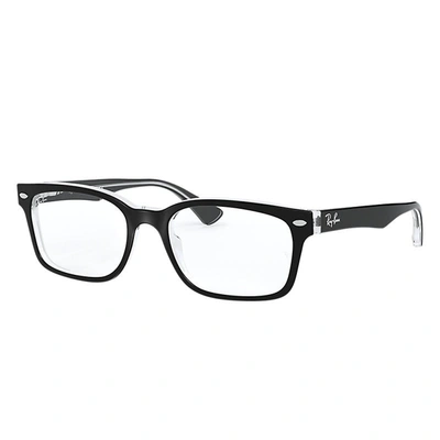 Ray Ban Rb5286 Eyeglasses Black Frame Clear Lenses 51-18
